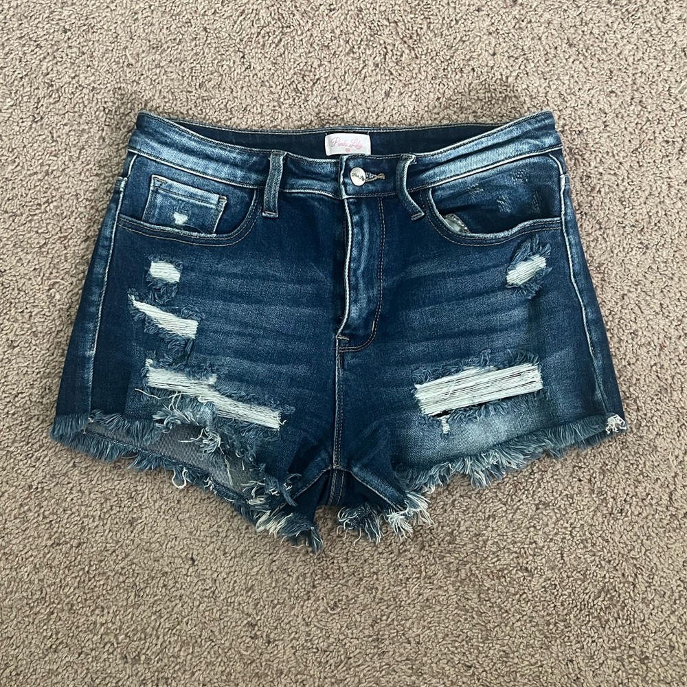 High waisted dark demon shorts